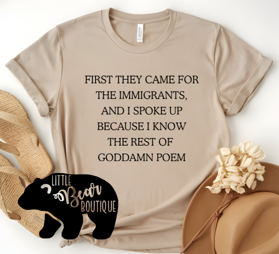 First they came